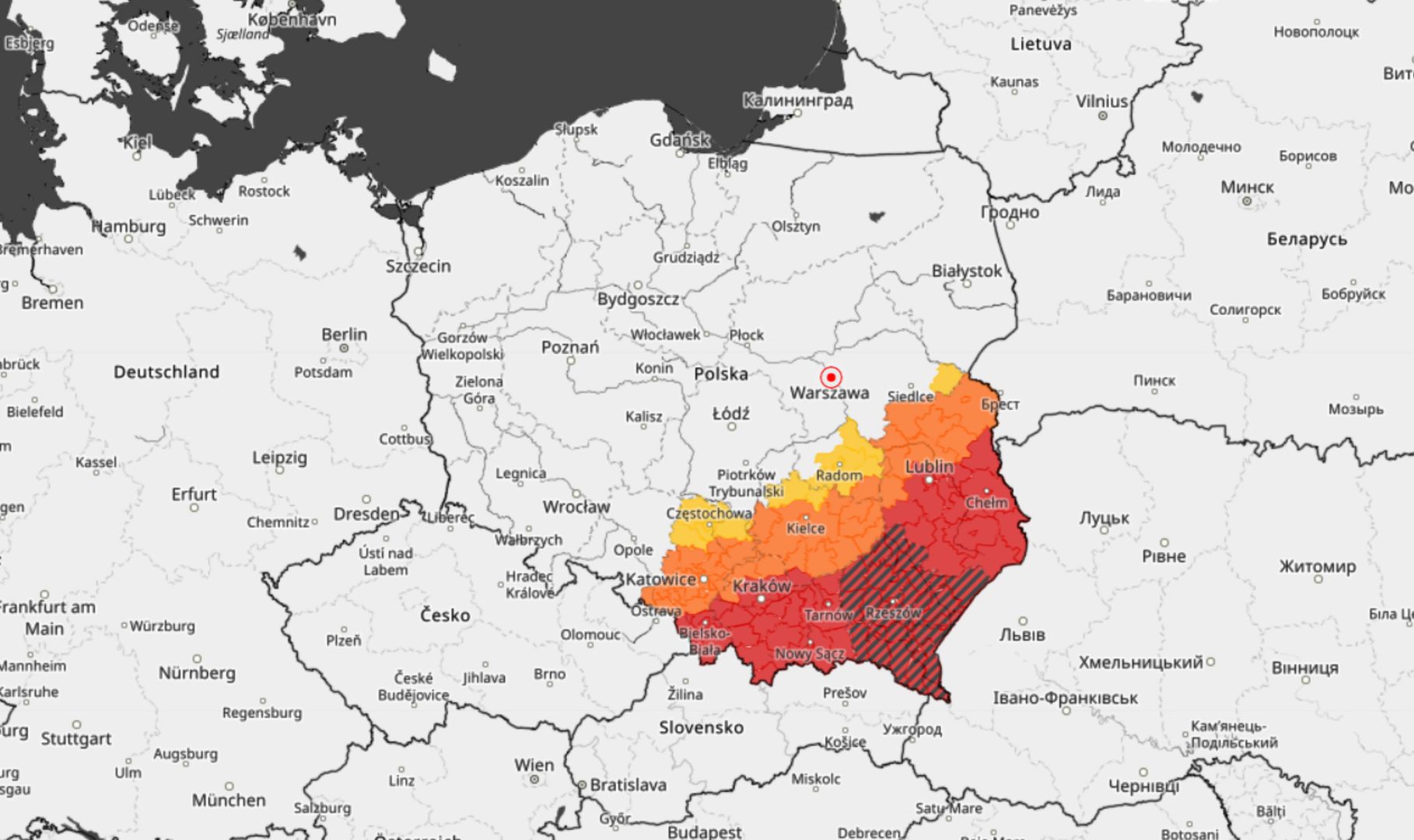 Uwaga na nawałnice! IMGW wydał ostrzeżenia trzeciego stopnia