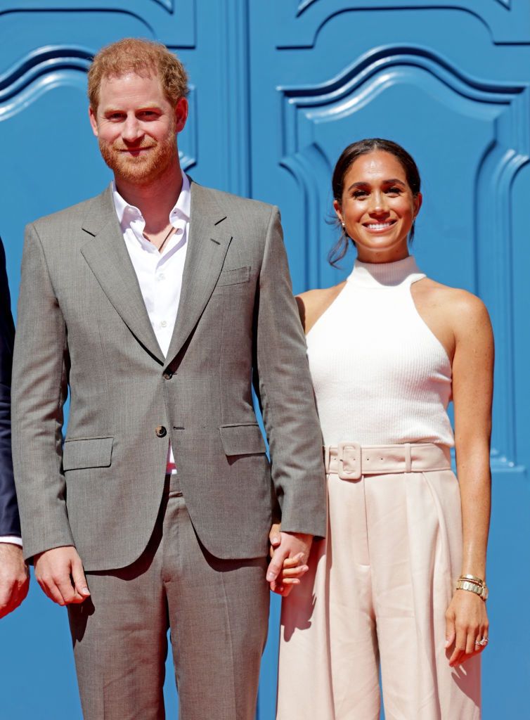 One Year To Go - Invictus Games Düsseldorf 2023
DUSSELDORF, GERMANY - SEPTEMBER 06: Prince Harry, Duke of Sussex and Meghan, Duchess of Sussex arrive at the town hall during the Invictus Games Dusseldorf 2023 - One Year To Go events, on September 06, 2022 in Dusseldorf, Germany. The Invictus Games is an international multi-sport event first held in 2014, for wounded, injured and sick servicemen and women, both serving and veterans. The Games were founded by Prince Harry, Duke of Sussex who's inspiration came from his visit to the Warrior Games in the United States, where he witnessed the ability of sport to help both psychologically and physically. (Photo by Chris Jackson/Getty Images for Invictus Games Dusseldorf 2023)
Chris Jackson
bestof, topix