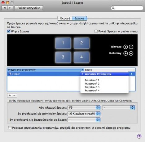 [TIP] Finder na wszystkich przestrzeniach Spaces 2