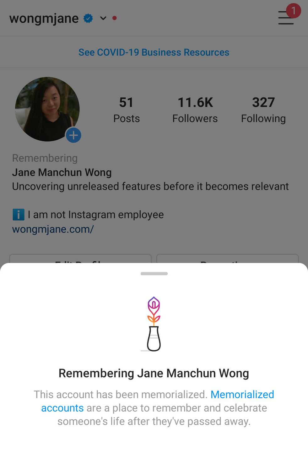 Cyfrowe nagrobki na Instagramie. Trwają prace nad kontami upamiętniającymi 3