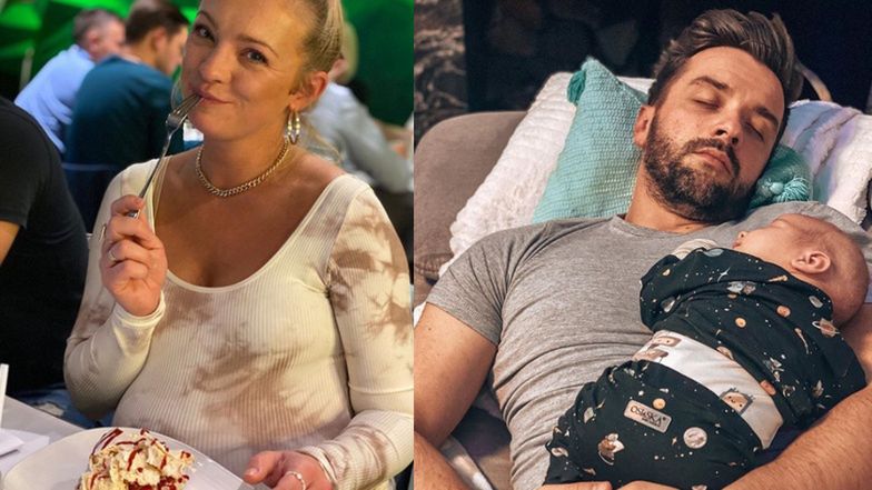 Barbara Kurdej-Szatan złożyła życzenia swoim chłopcom w dniu ich święta i pokazała śpiącego z synem Henrykiem męża Rafała