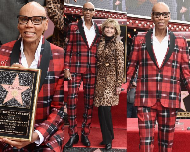 RuPaul odsłania swoją gwiazdę w Alei Sławy