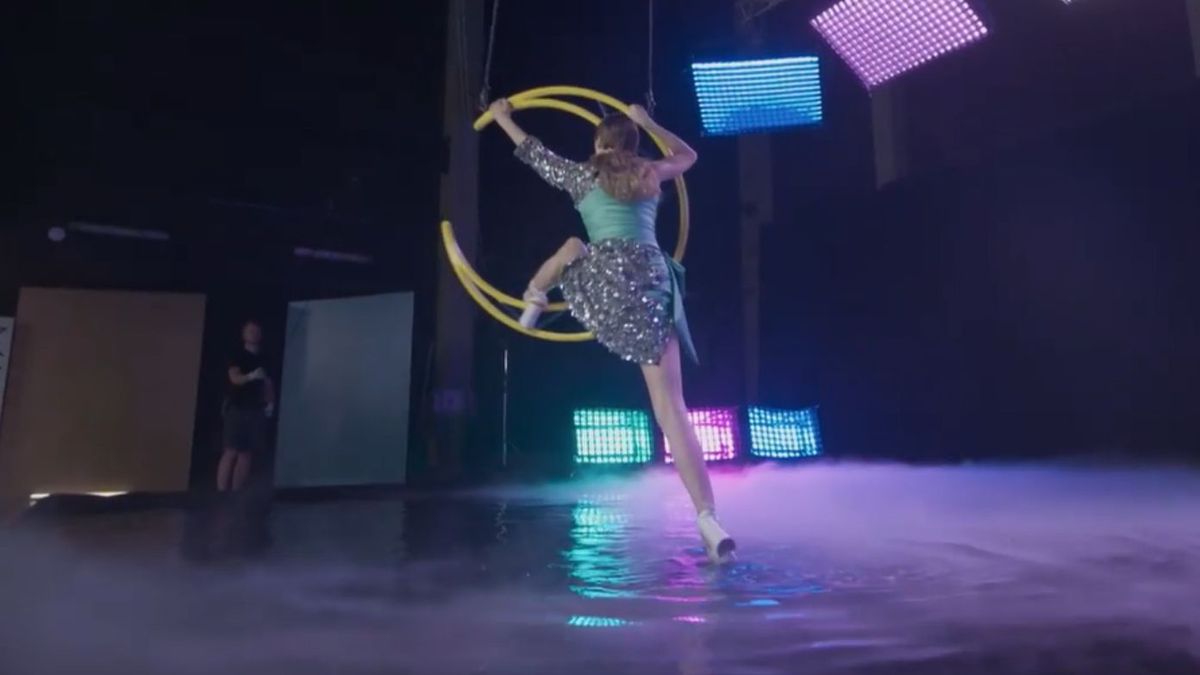 Kadr z sesji w "Top Model"