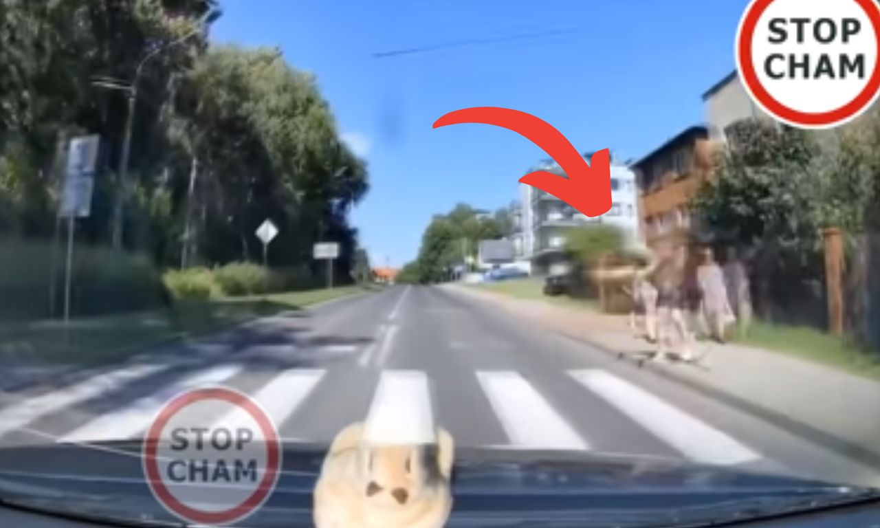 Film ma pół miliona wyświetleń. Ojciec z dzieckiem wtargnął na przejście?