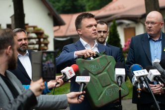 "Kanister hańby". Hołownia: Polska zamieni się w Krainę lodu