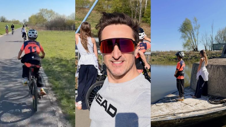 Sebastian Karpiel-Bułecka z dziećmi