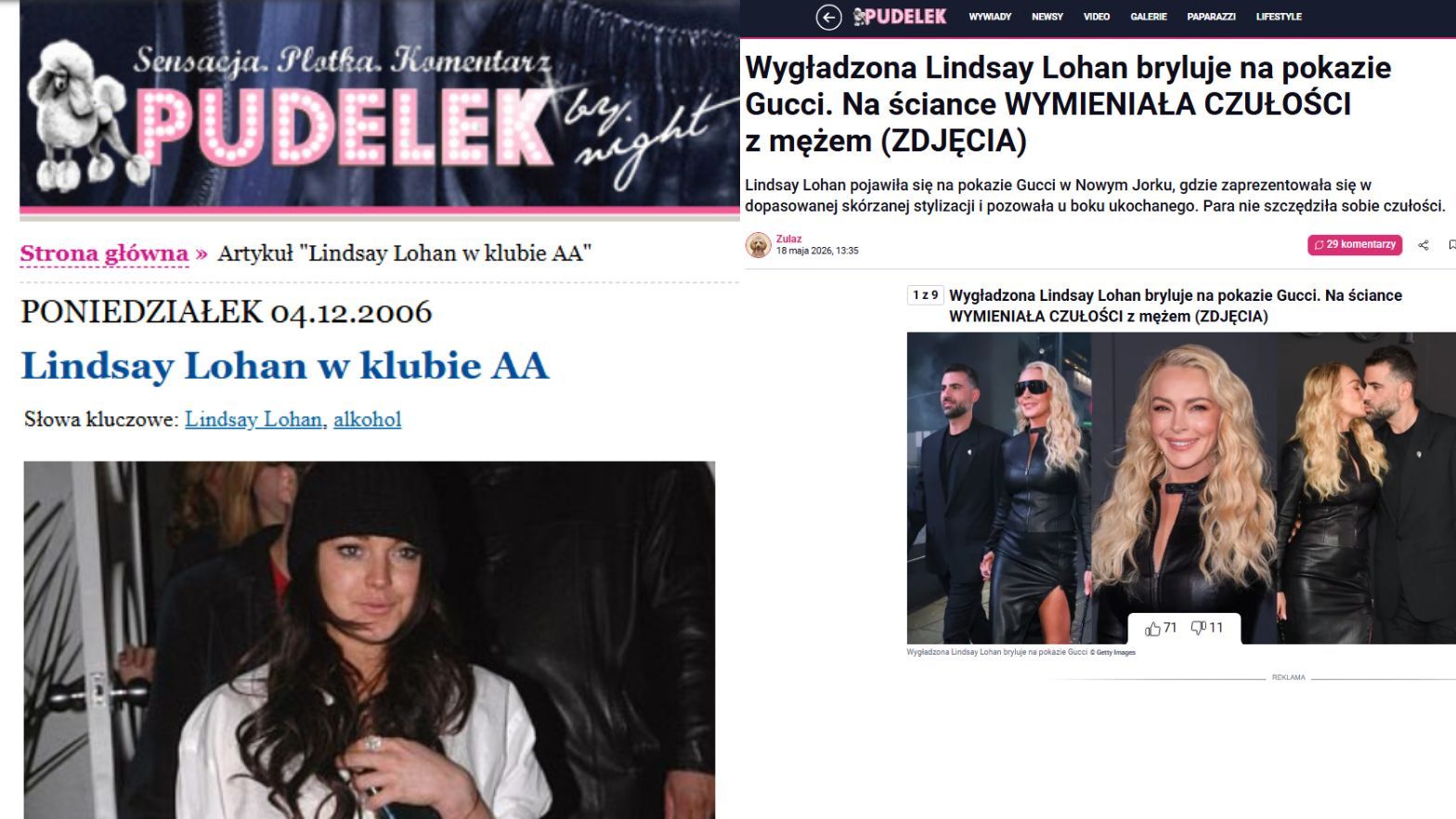 Przemiana Lindsay Lohan 