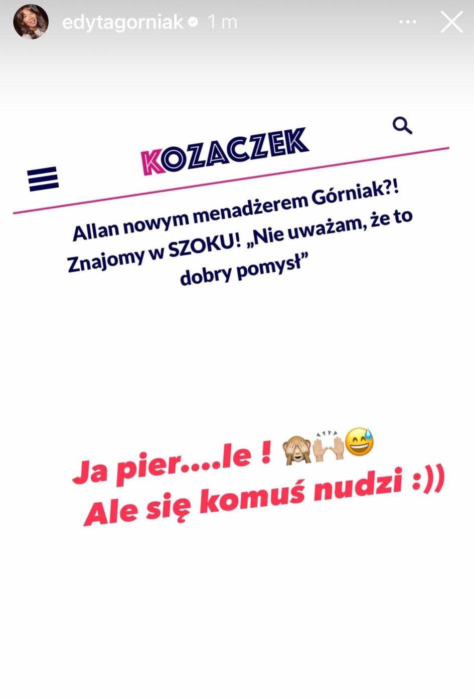 Edyta Górniak odniosła się do plotek o nowym managerze