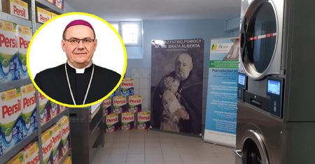 Zamieszanie w pralni dla bezdomnych. Sponsor nie chciał biskupa na otwarciu