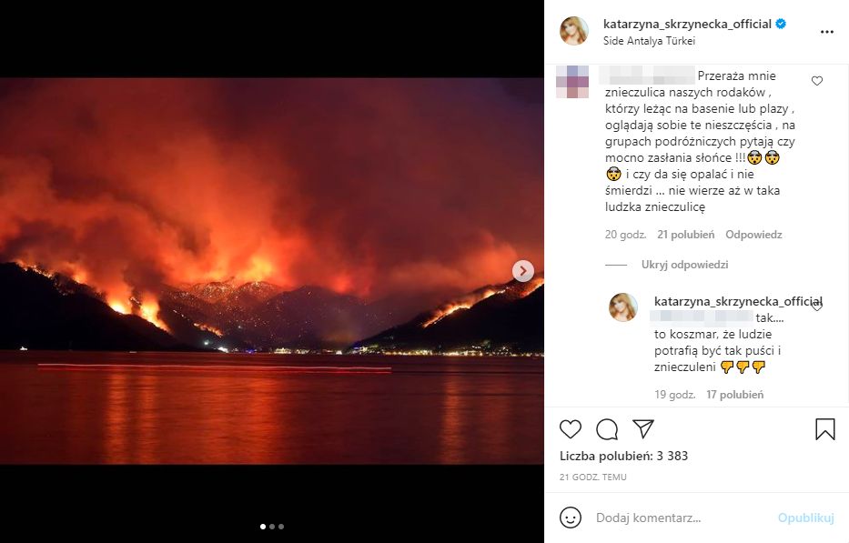 Katarzyna Skrzynecka pomstuje na turystów w Turcji 