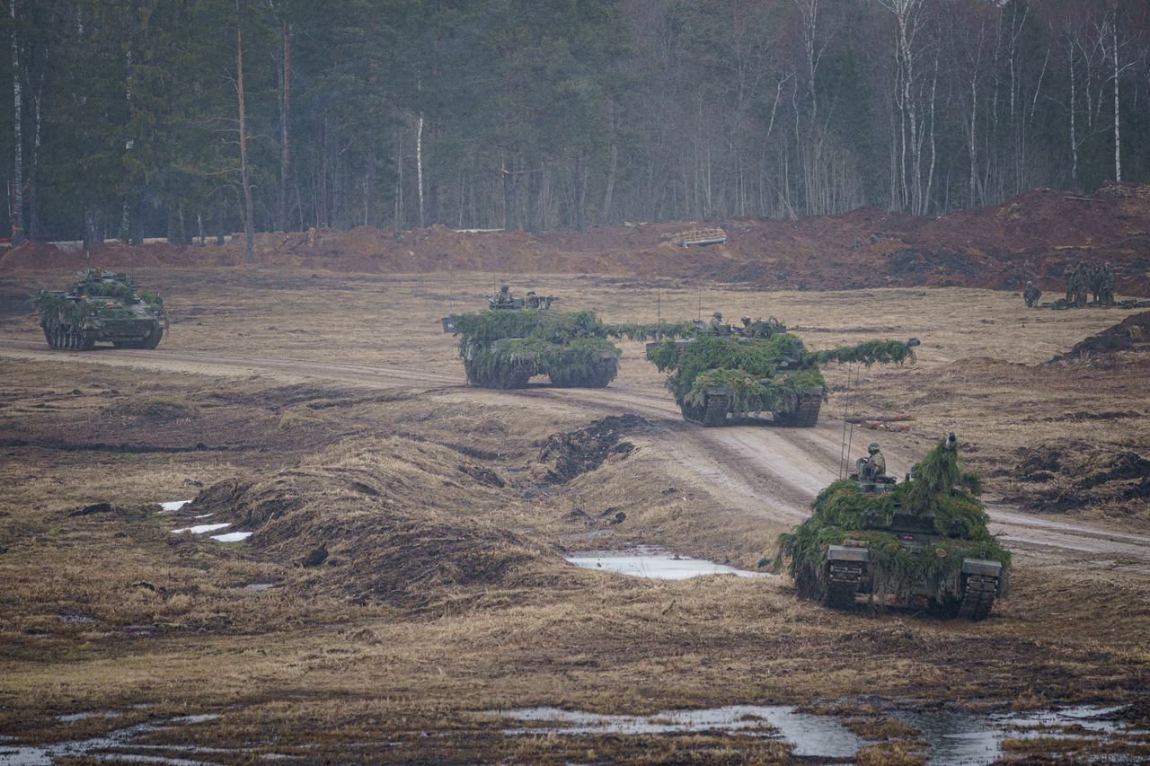 NATO exercises at the Tapa military training ground in Estonia. Illustrative picture.