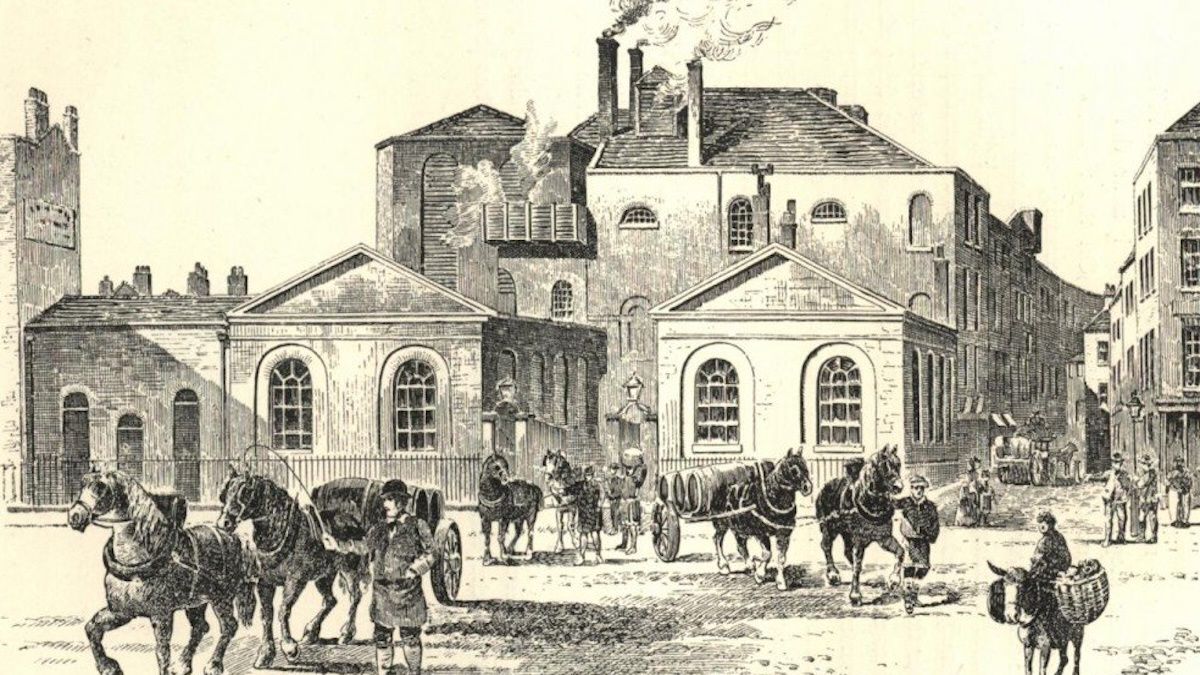 Horseshoe Brewery w Londynie ok. 1800 r.