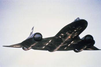 SR-71 Blackbird. Podczas ostatniego lotu pobił cztery rekordy