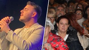 Sieradz: Klasztor sióstr urszulanek pękał w szwach. Tłumy na koncercie Krystiana Ochmana, Wiesława Ochmana i Roberta Grudnia