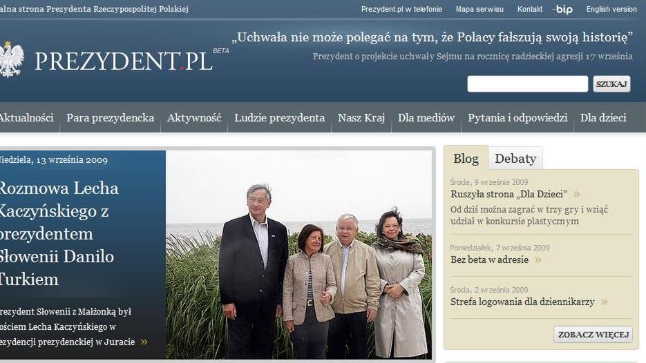 Kwaśniewski ocenzurowany na prezydent.pl 1
