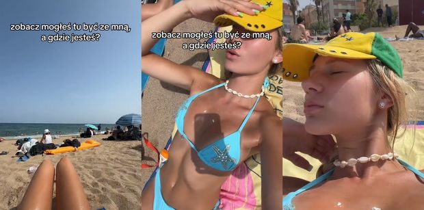 Córka Macudzińskiej przywołuje ukochanego na hiszpańską plażę, kusząc go niebieskim BIKINI w muszelki. Mistrzyni zalotów? (FOTO)