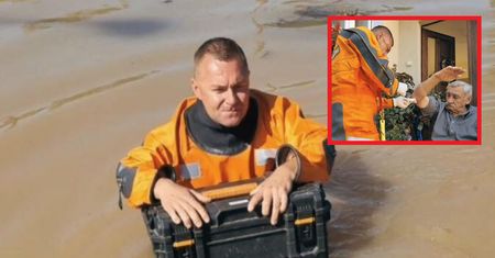 Ucierpiał podczas powodzi. Lekarz wojskowy ruszył na pomoc