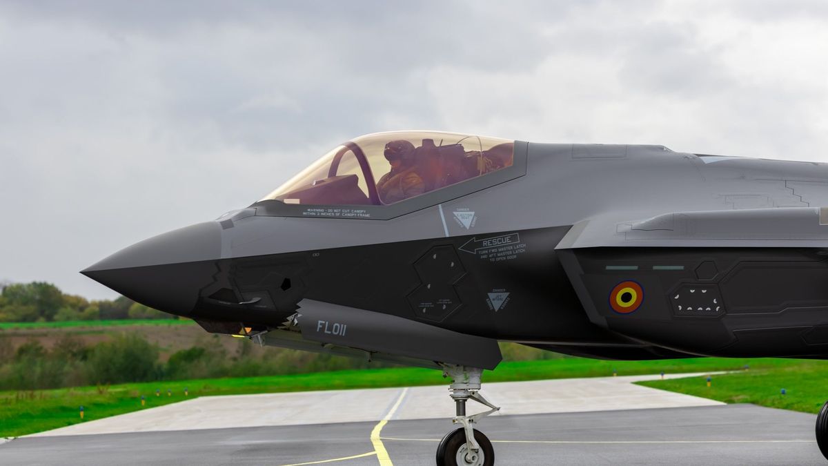 F-35 w bazie Florennes
