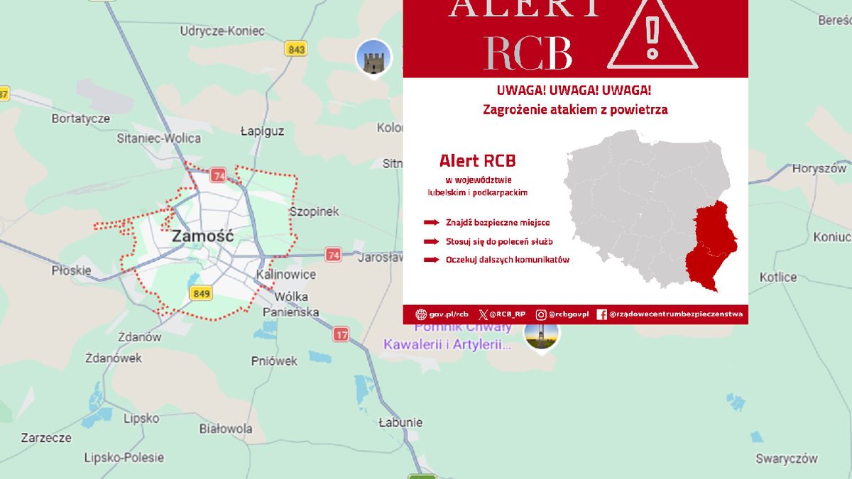 Mieszkanka Zamościa relacjonuje, jak wyglądała reakcja na RCB