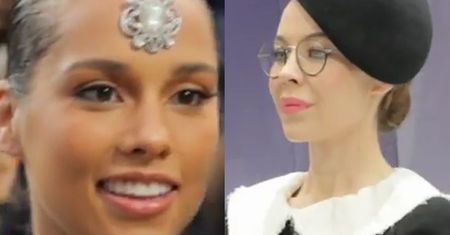 Anja z Alicią Keys, Kylie Minogue na pokazie Chanel