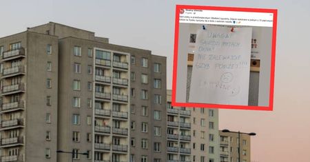 Sąsiedzi nie wytrzymali. Wywiesili kartkę na klatce