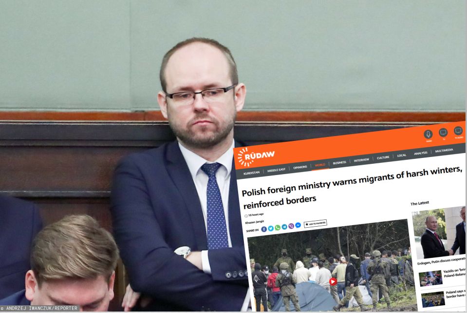 Polski wiceminister w irackich mediach. Ostrzegł potencjalnych migrantów (East News)