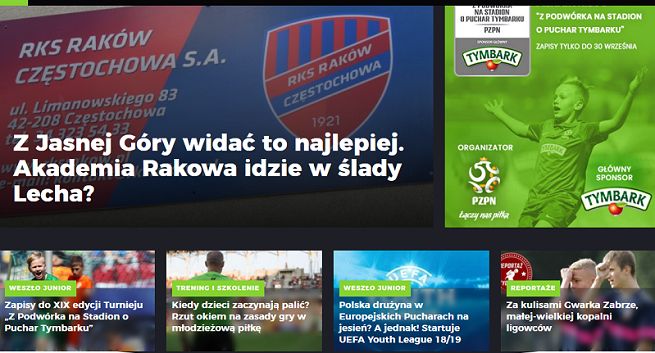 Weszło z witryną o futbolu dzieci i młodzieży