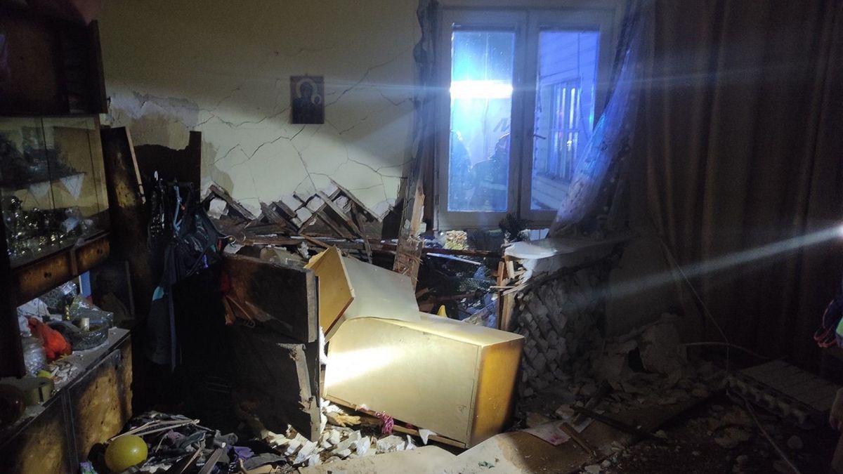 Budynek został poważnie uszkodzony