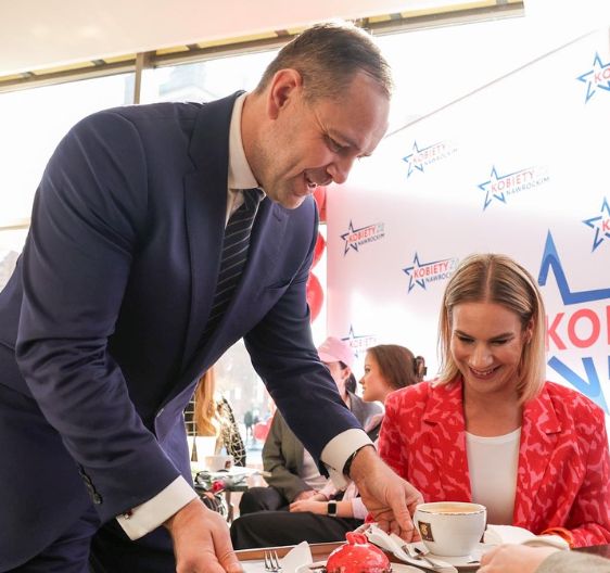 Karol Nawrocki z żoną