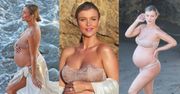 Joanna Krupa w stanie błogosławionym wyłania sie z morskiej piany (FOTO)
