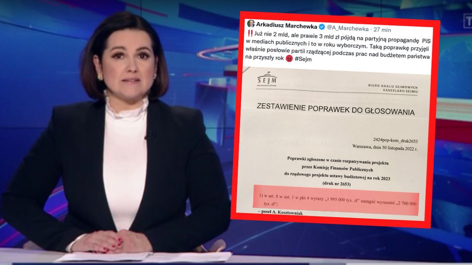 W Sejmie pojawiła poprawka dotycząca nakładów na media publiczne.