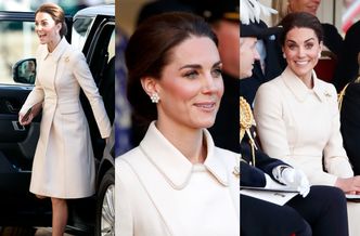 Elegancka księżna Kate zadaje szyku na paradzie wojskowej. BEZ WILLIAMA (ZDJĘCIA)