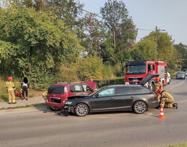 Zderzenie na skrzyżowaniu ulic Żeromskiego i Świętokrzyskiej