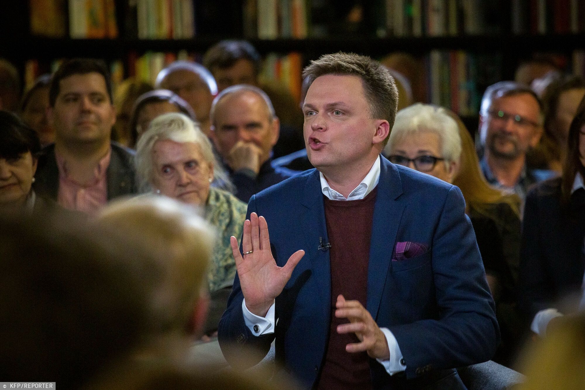 Hołownia w Gdańsku w 2019 r. w Europejskim Centrum Solidarności