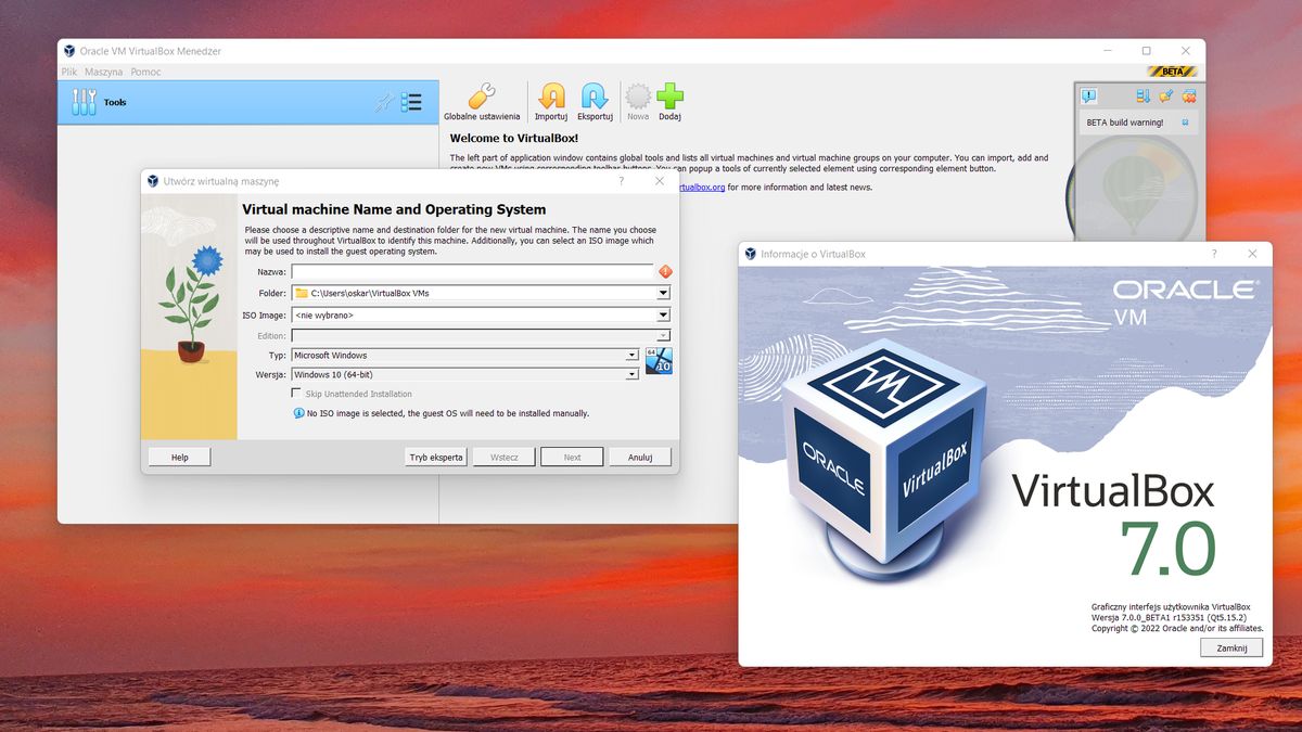 VirtualBox 7.0 Beta 1