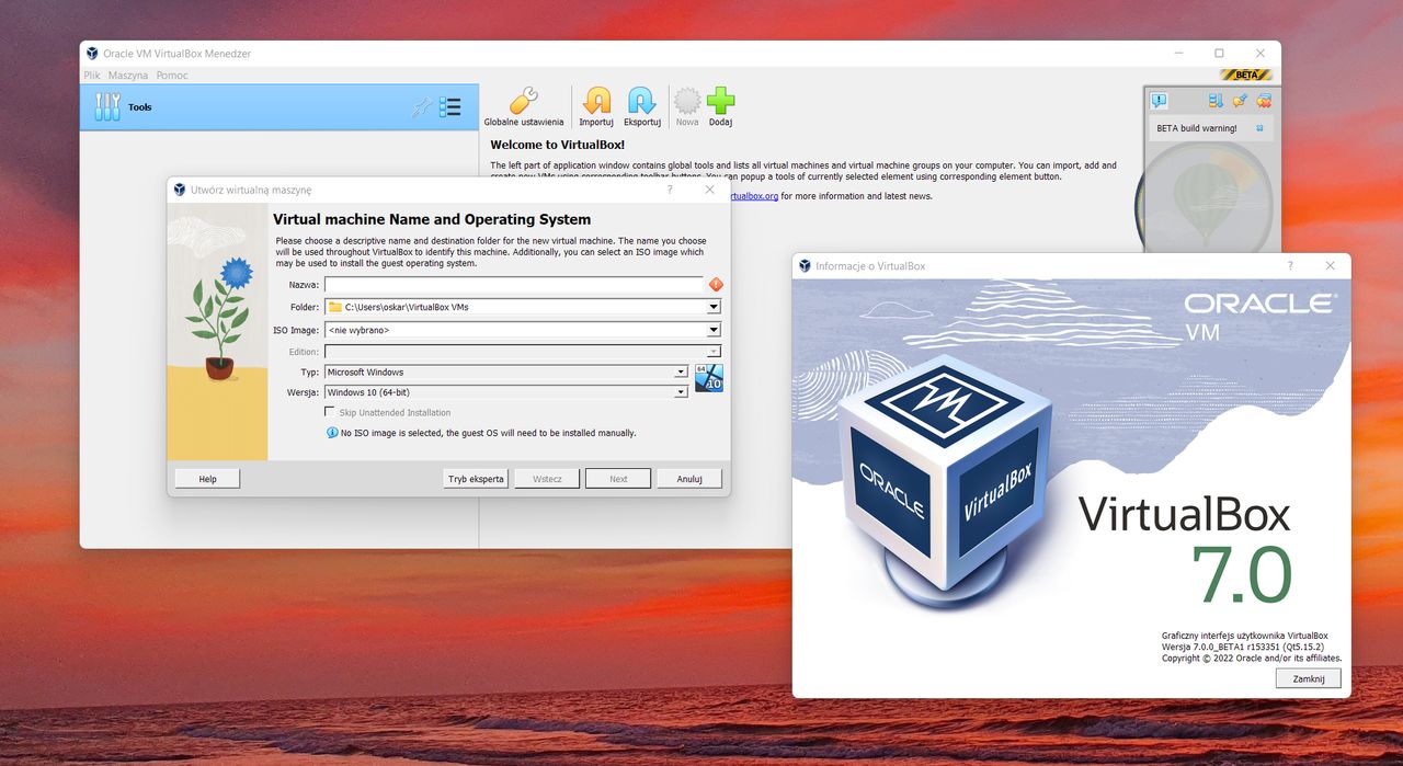 VirtualBox 7.0 Beta 1