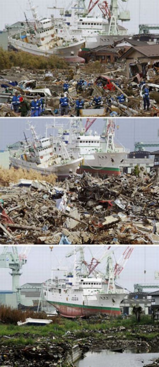 Japonia - w trakcie i 6 miesięcy po katastrofie 4