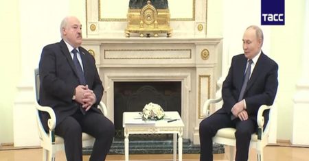 Spotkanie Putina i Łukaszenki na Kremlu. Jest nagranie
