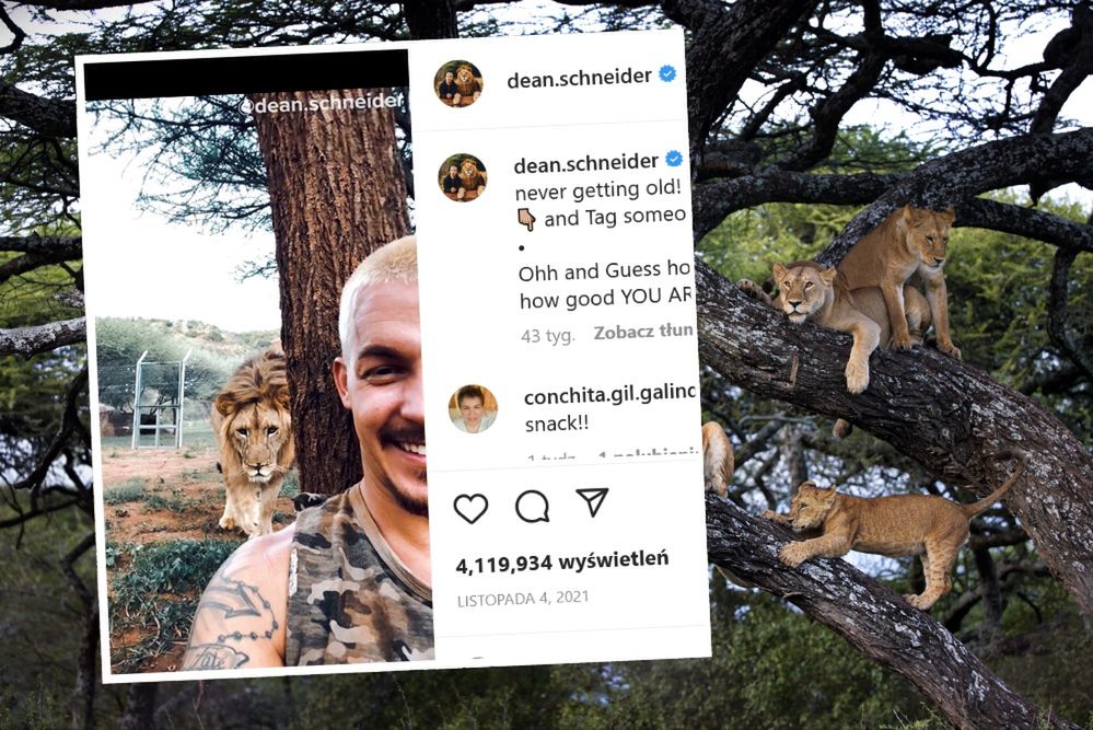 Dean Schneider ma ponad 10 mln obserwujących na Instagramie