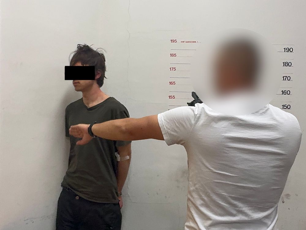 FILM. Zobacz co działo się z Mieszkiem R. po zatrzymaniu przez policję