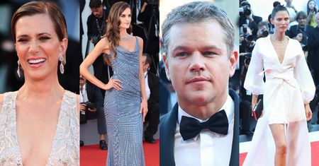 Matt Damon z żoną i gromadka modelek na gali otwarcia festiwalu filmowego w Wenecji (ZDJĘCIA)