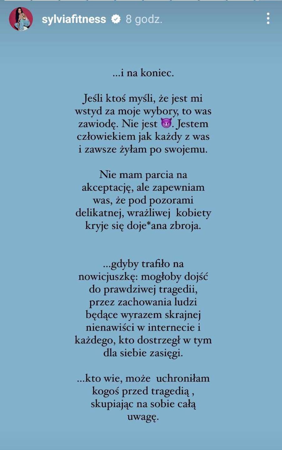 Sylwia Szostak ma dość plotek na temat rozstania z Akopem