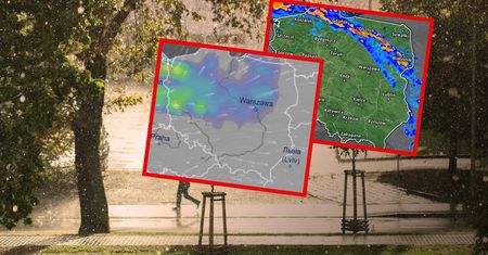 Deszczowy front nad Polską. Północ spowita chmurami