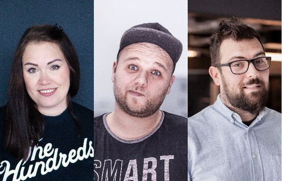 Monika Wasilewska head of creative team agencji K2. Maciej Robak head of arts, a Marcel Cegliński head of social creatives