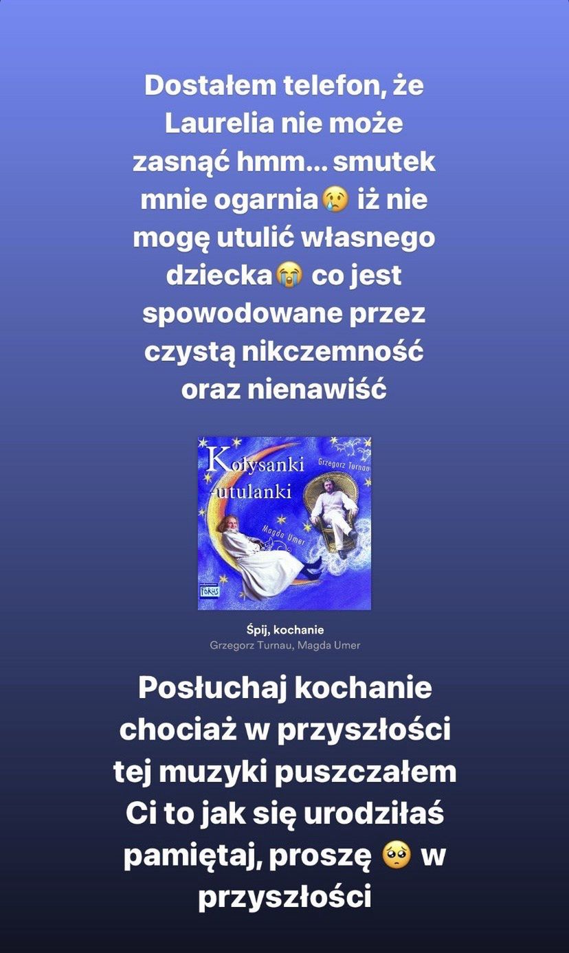 Daniel Martyniuk żali się na Instagramie