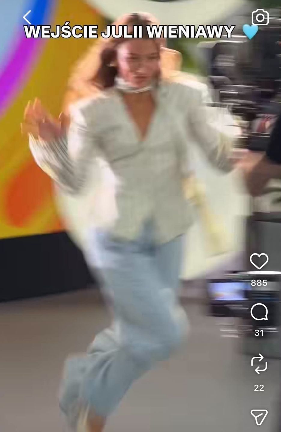 Julia Wieniawa w "Halo tu Polsat"