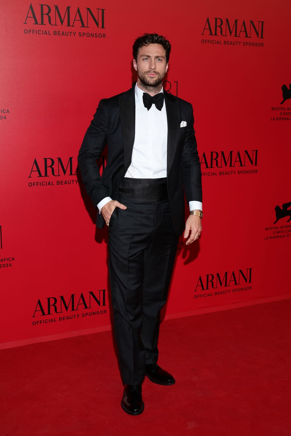 Aaron-Taylor-Johnson podczas Armani Beauty Passione Party