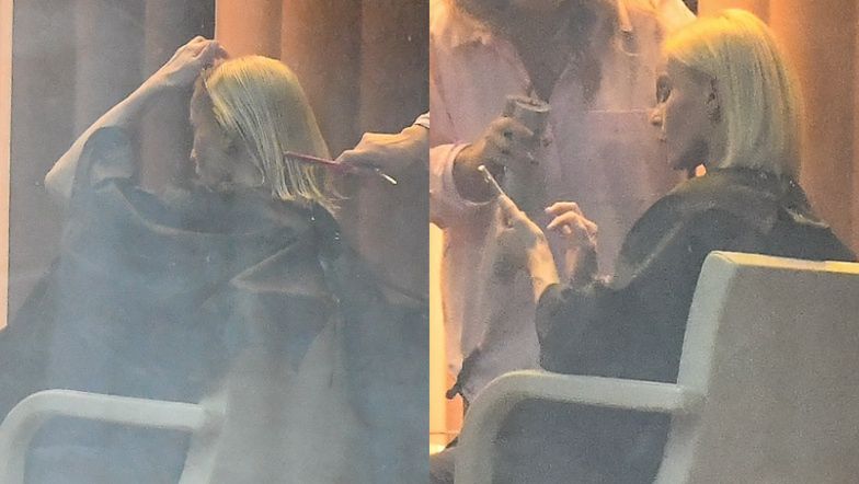 Małgorzata Foremniak u fryzjera