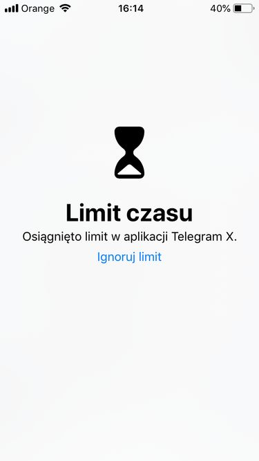 Tak iOS informuje o blokadzie i... umożliwia jej ominięcie.