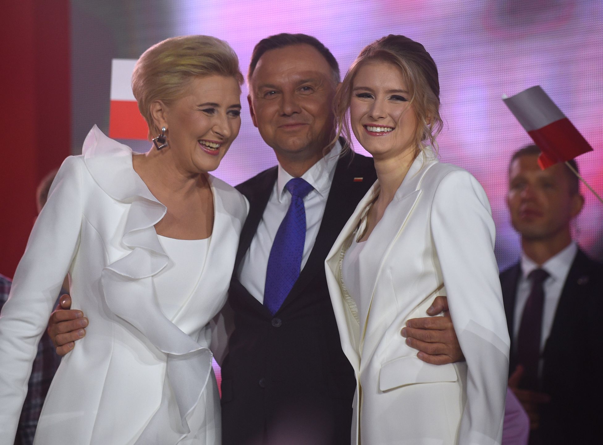 Kinga Duda z rodzicami